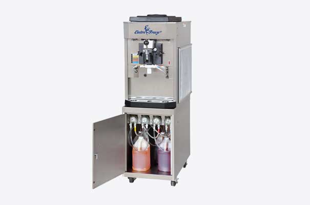 CS 705 Flavor Injected Shake Freezer Electro Freeze showing cab with flavors